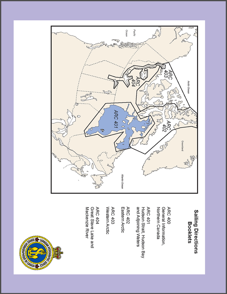 Sailing Directions ARC401E: Hudson Strait, Hudson Bay and Adjoining Waters