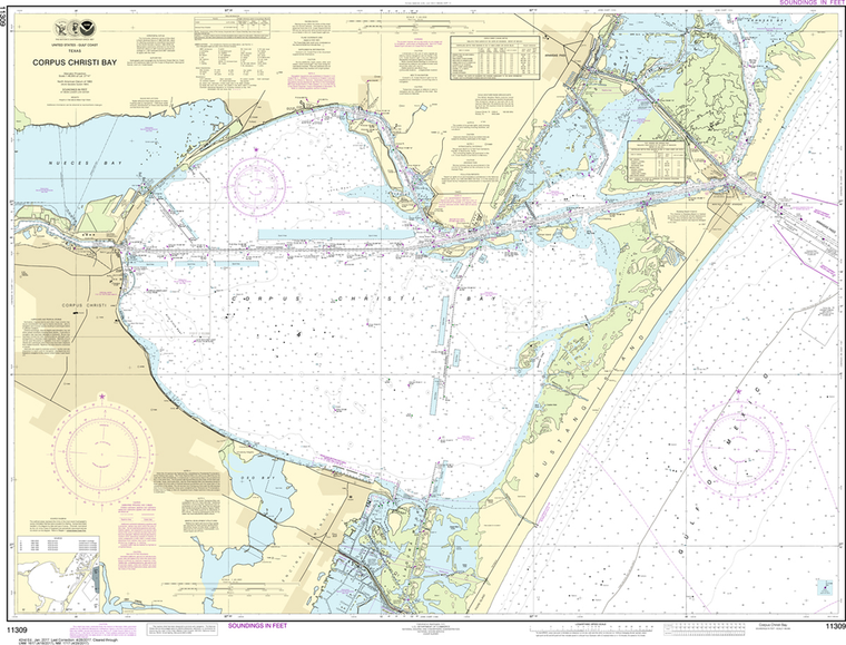 NOAA Chart 11309: Corpus Christi Bay