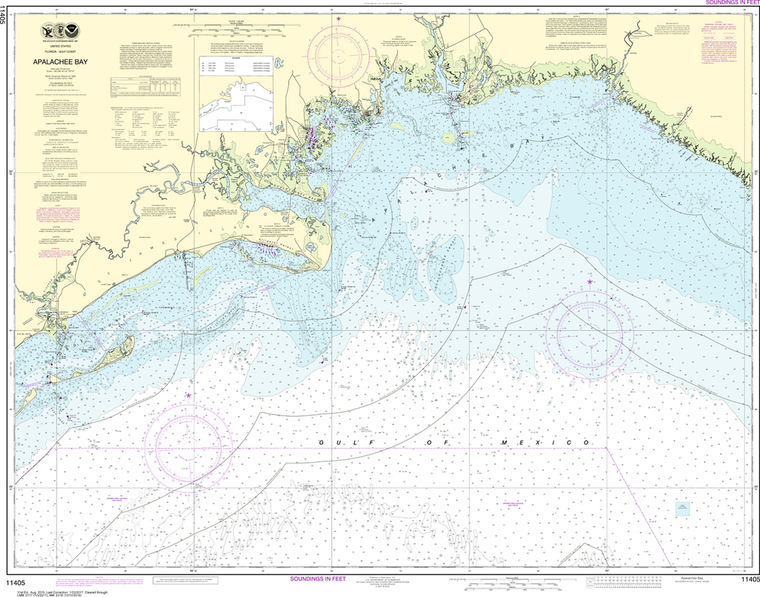 NOAA Chart 11405: Apalachee Bay