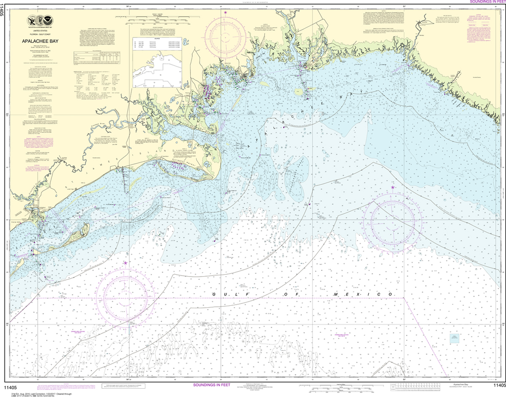 NOAA Chart 11405: Apalachee Bay
