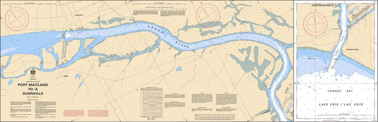 CHS Chart 2140: Port Maitland to/à Dunnville