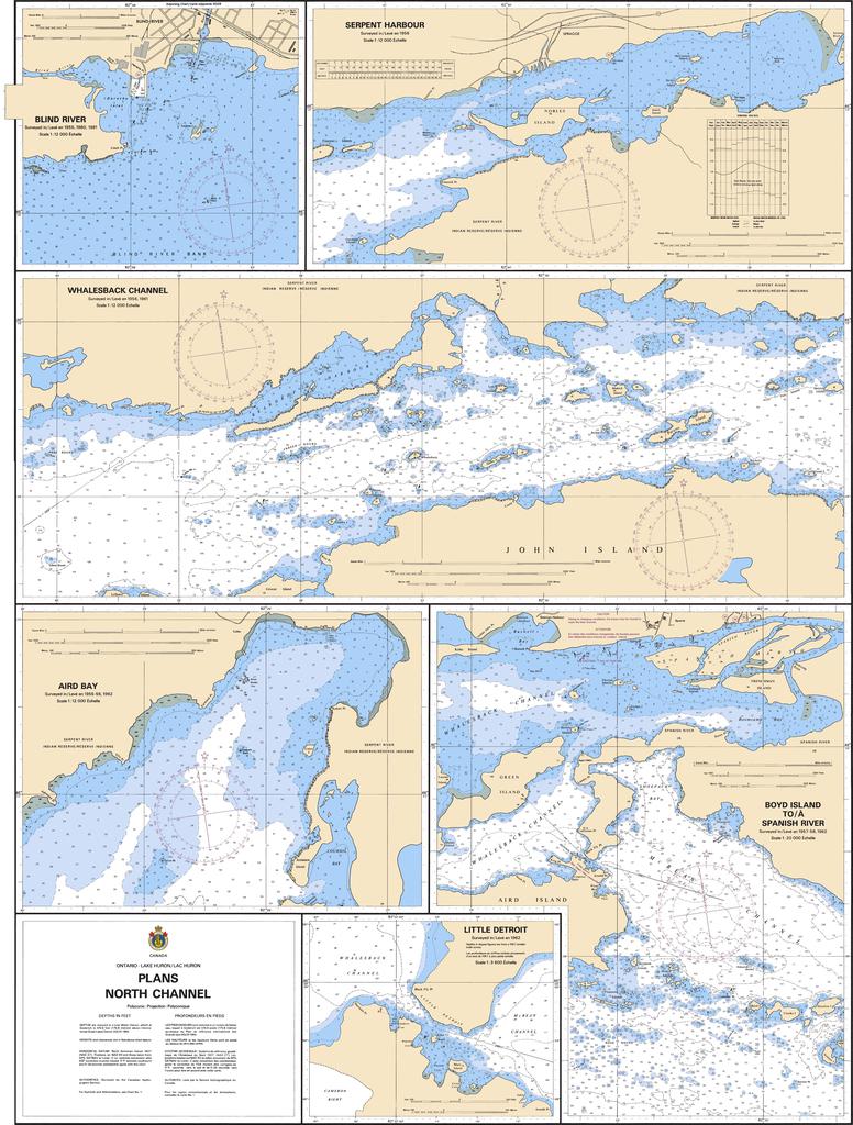 CHS Chart 2268: Plans North Channel
