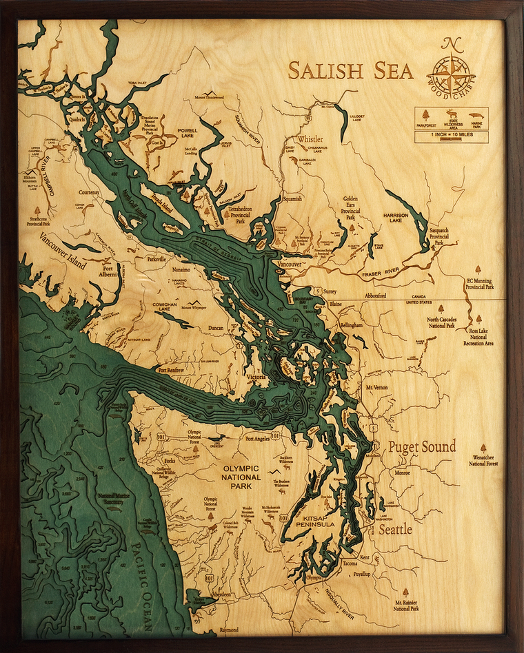 WoodChart of Salish Sea, Washington