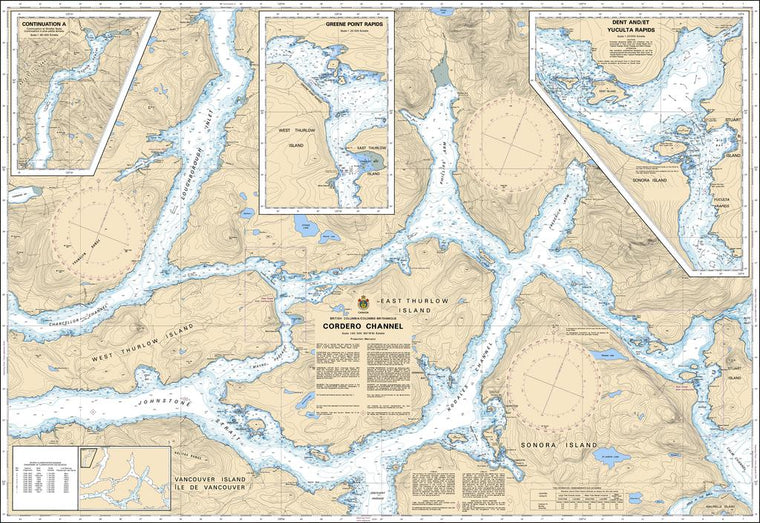 CHS Chart 3543: Cordero Channel