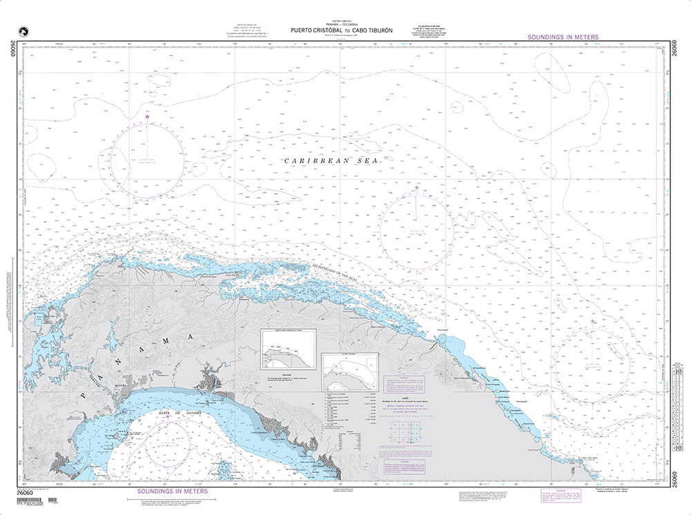 NGA Chart 26060: Puerto Cristobal to Cabo Tiburon (OMEGA)