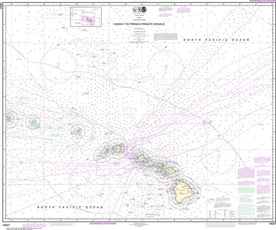 NOAA Chart 19007: Hawai'i to French Frigate Shoals