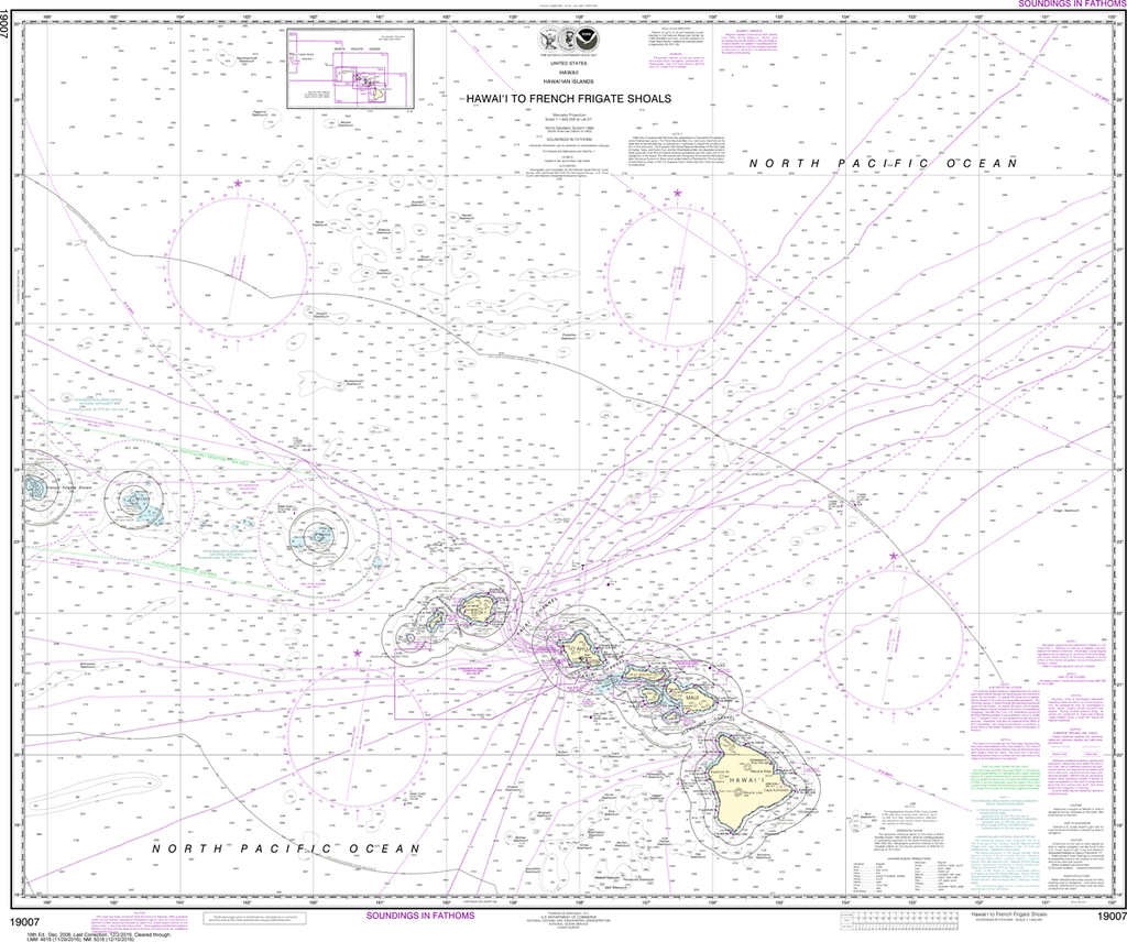 NOAA Chart 19007: Hawai'i to French Frigate Shoals