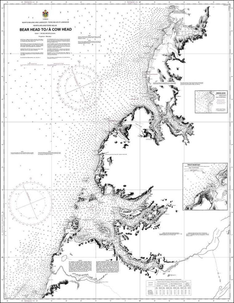 CHS Chart 4661: Bear Head to / à Cow Head