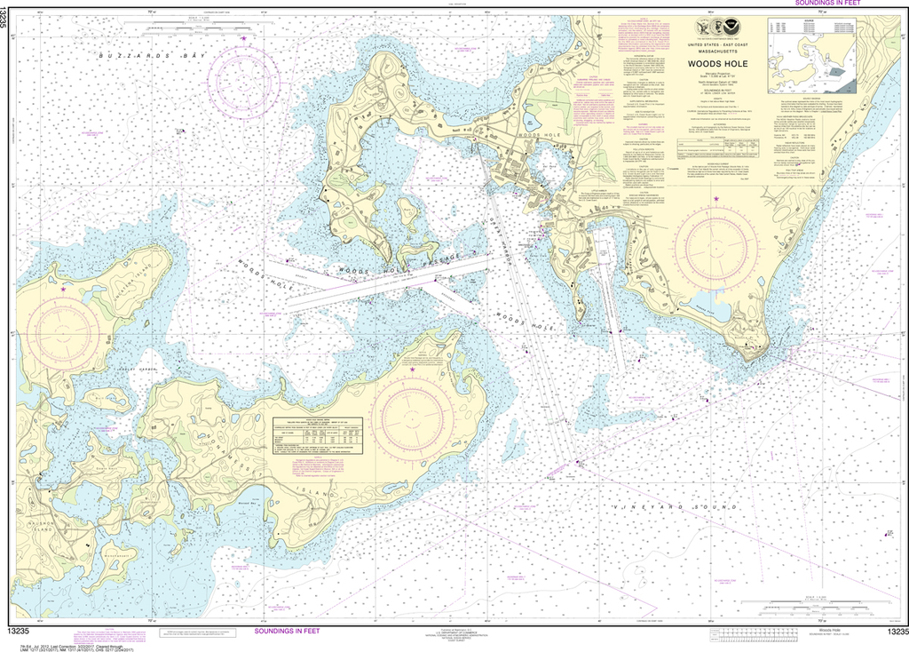 NOAA Chart 13235: Woods Hole
