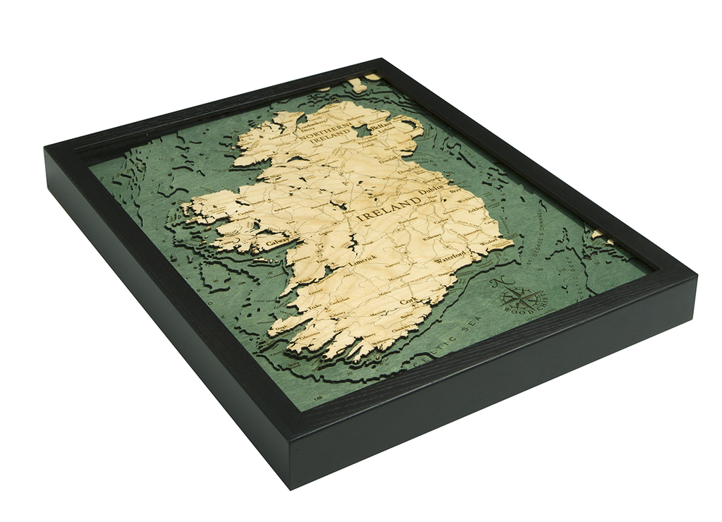 WoodChart of Ireland (Large)