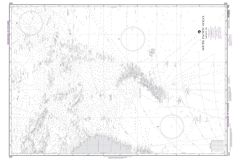 NGA Chart 622: South Pacific Ocean (Sheet III)