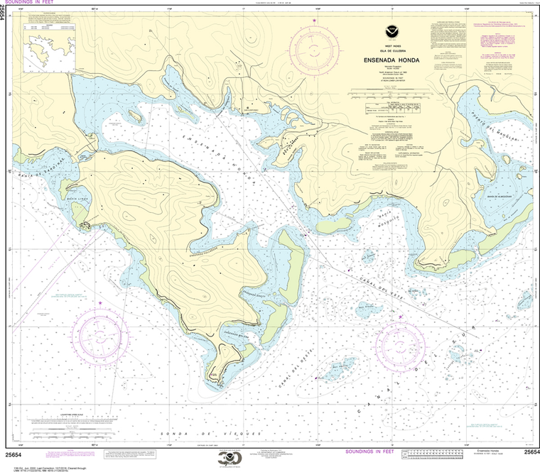 NOAA Chart 25654: Ensenada Honda