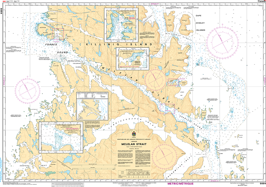 CHS Print-on-Demand Charts Canadian Waters-5064: McLelan Strait, CHS POD Chart-CHS5064