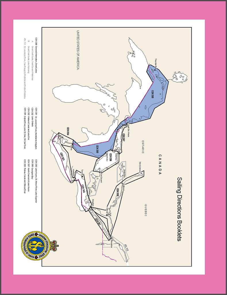 Sailing Directions CEN305E: Lake Huron, St. Marys River, Lake Superior