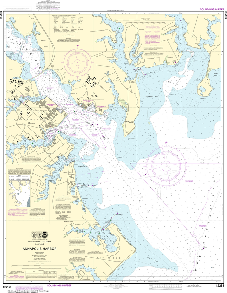 NOAA Chart 12283: Annapolis Harbor
