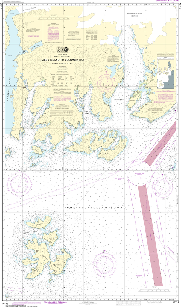NOAA Chart 16713: Naked Island to Columbia Bay
