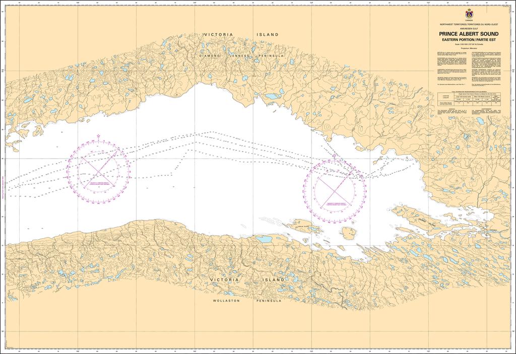 CHS Chart 7669: Prince Albert Sound Eastern Portion/Partie Est