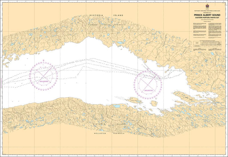 CHS Chart 7669: Prince Albert Sound Eastern Portion/Partie Est