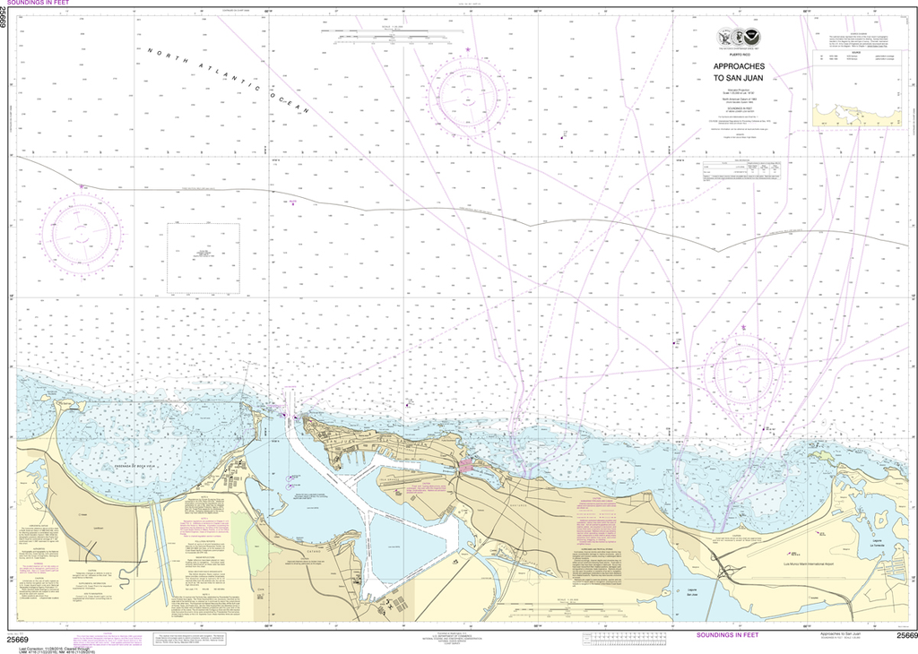 NOAA Chart 25669: Approaches to San Juan Harbor