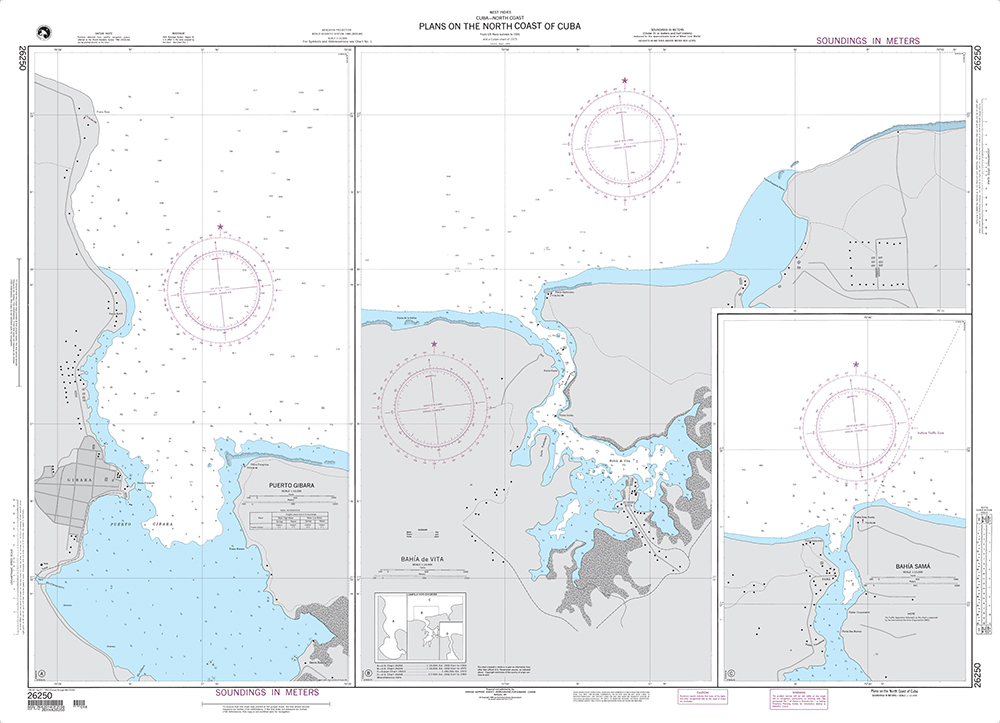 NGA Chart 26250: Plans on the North Coast of Cuba A. Puerto Gibara