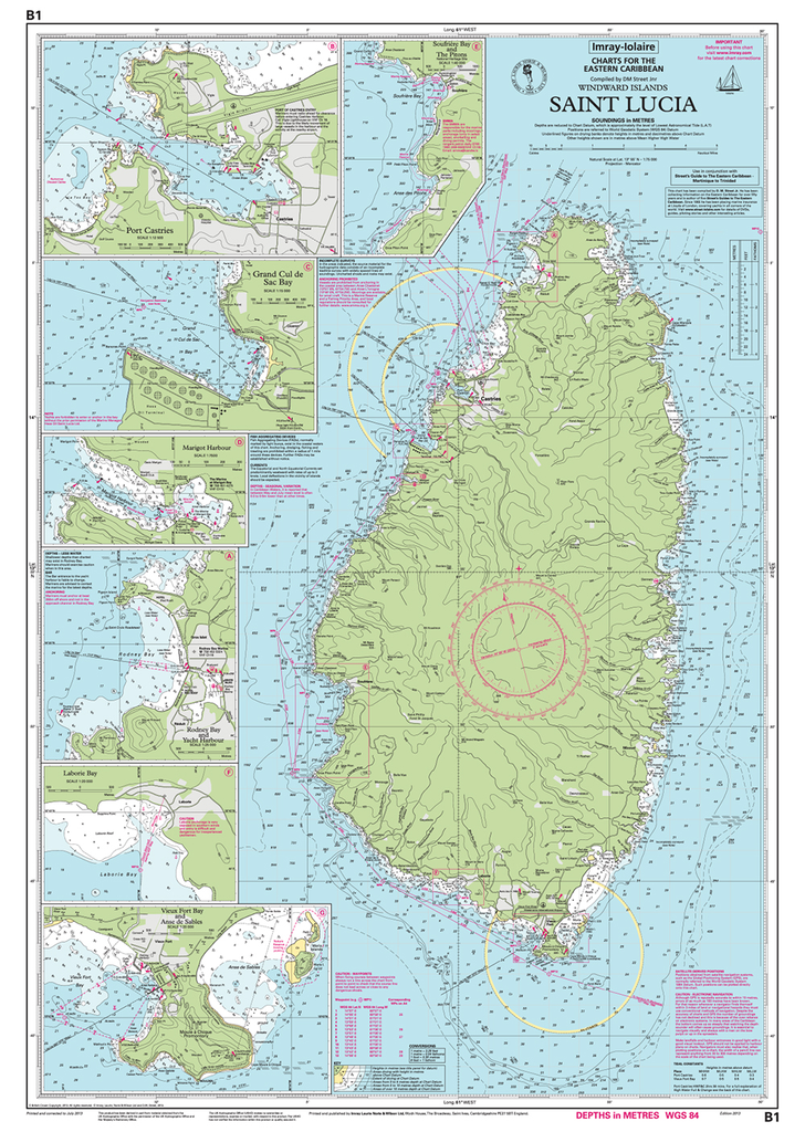 Imray Chart B1: St Lucia