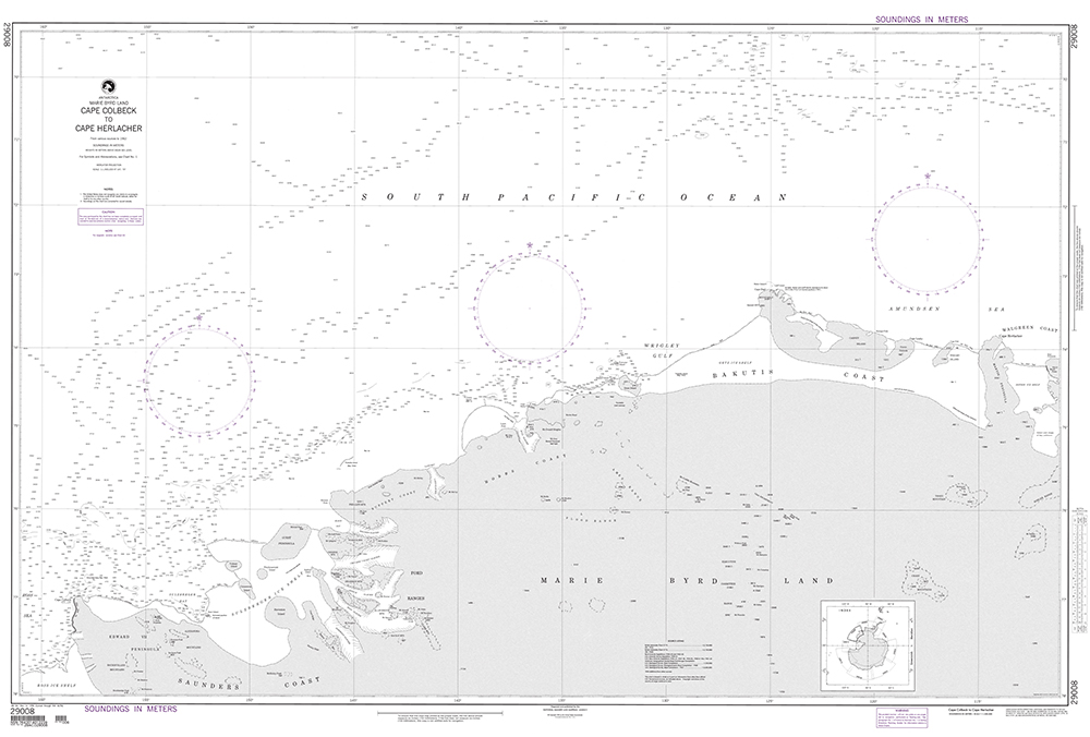 NGA Chart 29008: Cape Colbeck to Cape Herlacher (Marie Byrd Land)