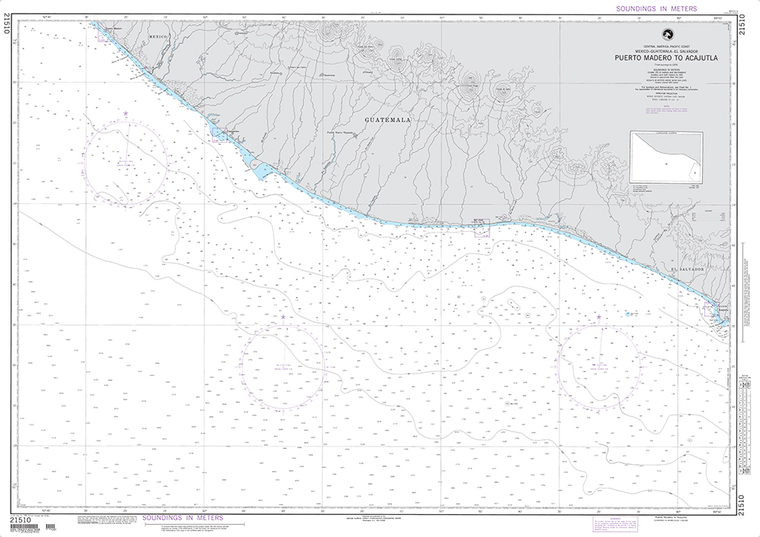 NGA Chart 21510: Puerto Madero to Acajutla (OMEGA)