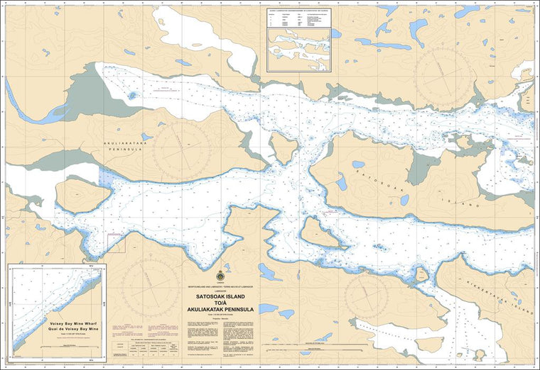 CHS Chart 5070: Satosoak Island to / à Akuliakatak Peninsula