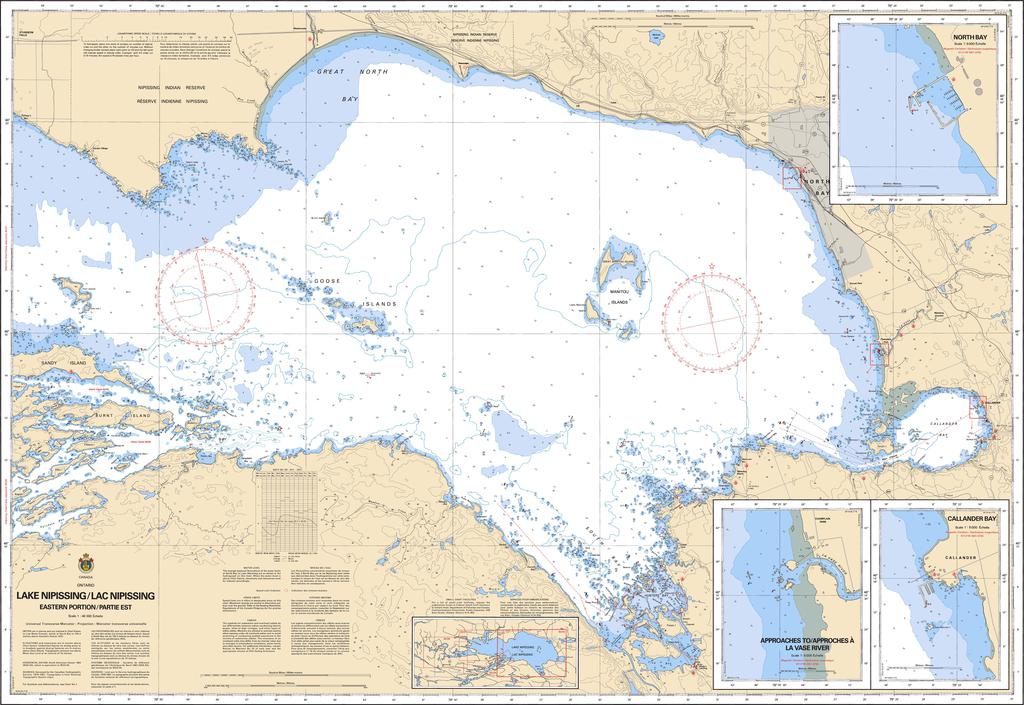 CHS Chart 6035: Lake Nipissing / Lac Nipissing(Eastern Portion / Partie est)