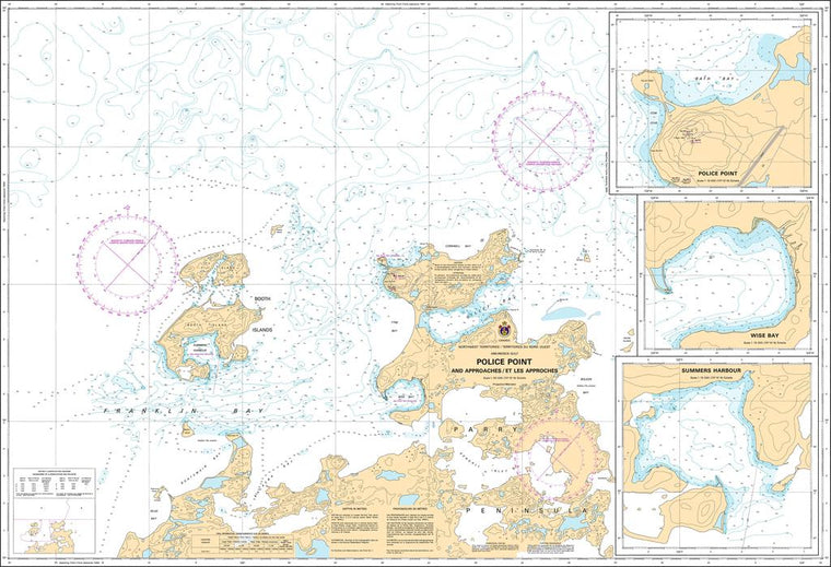 CHS Chart 7686: Police Point And Approaches/ Et Les Approches