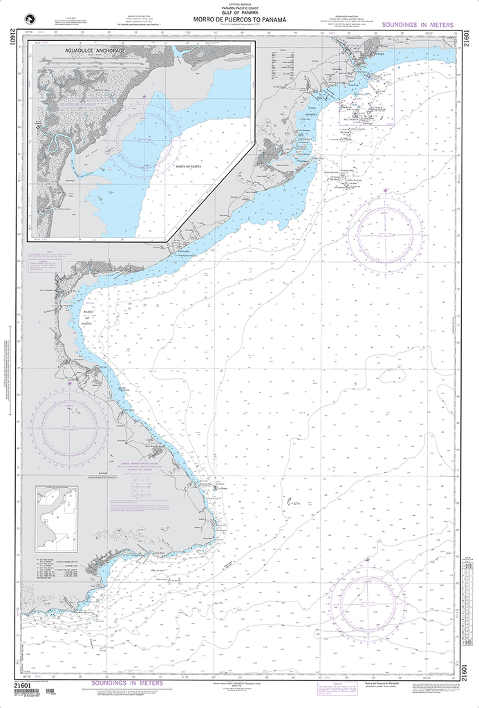 NGA Chart 21601: Morro de Puercos to Panama