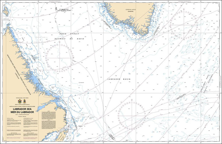 CHS Chart 5001: Labrador Sea / Mer du Labrador