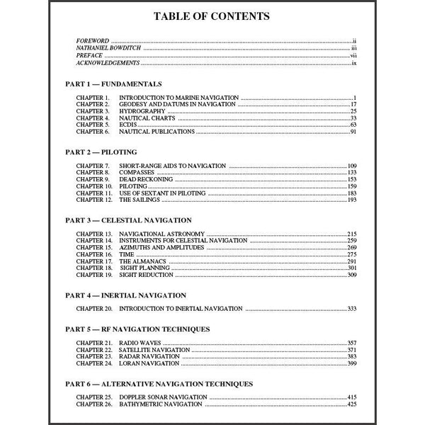 The American Practical Navigator 2019, Volume I - Captain's Nautical ...