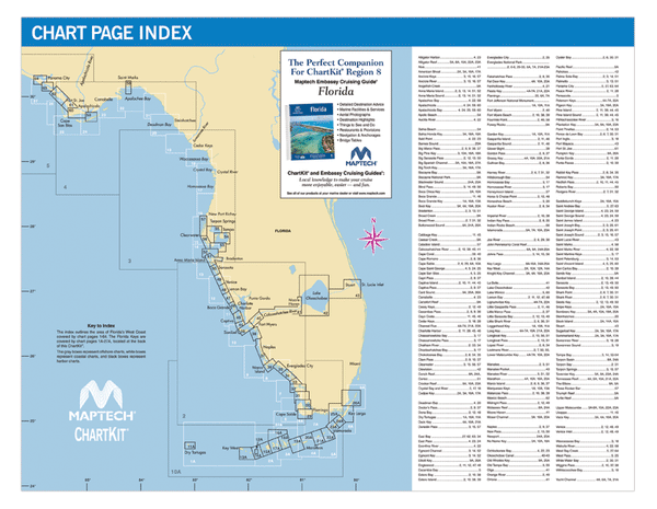 ChartKit Region 8: Florida West Coast and the Keys (16th Ed) - Captain ...