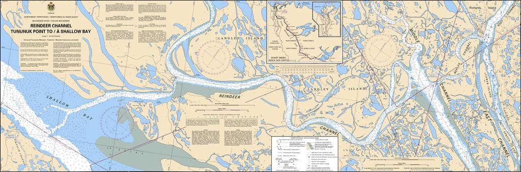 CHS Chart 6434: Reindeer Channel, Tununuk Point to/à Shallow Bay