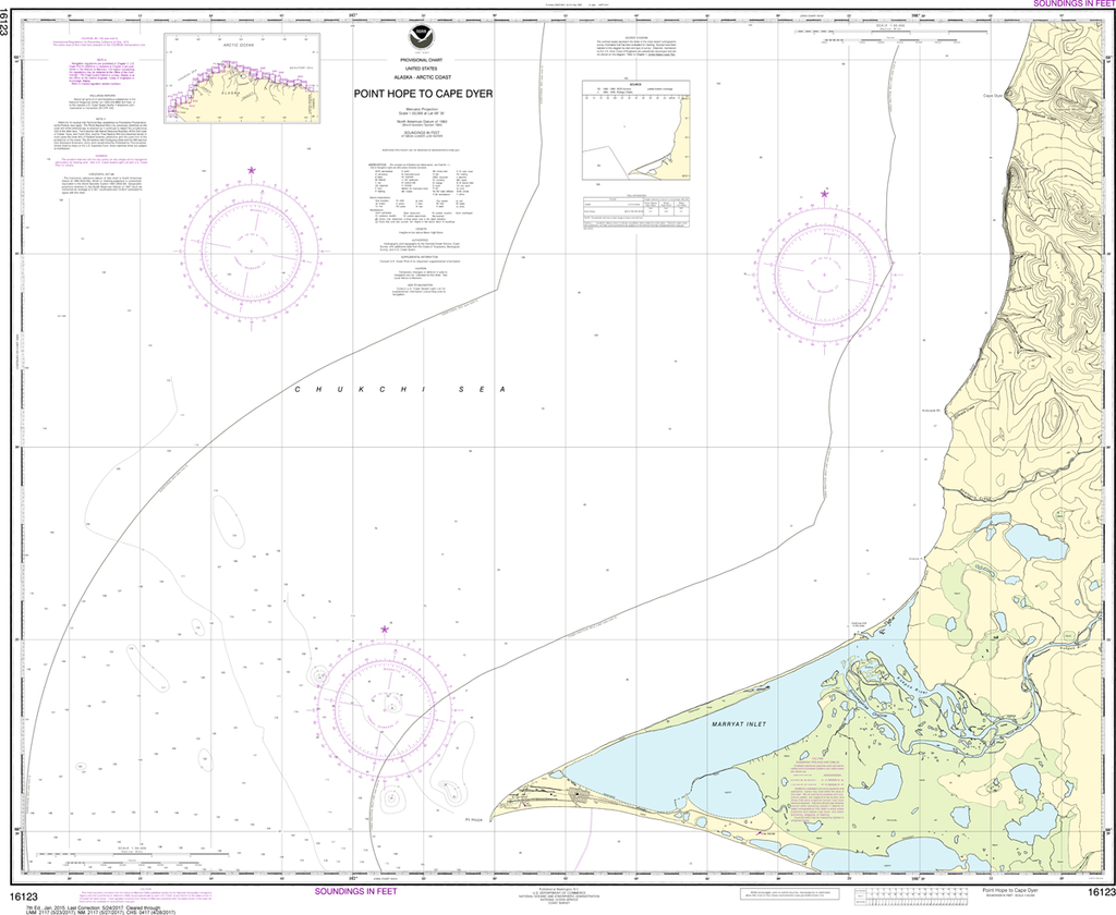 NOAA Chart 16123: Point Hope to Cape Dyer