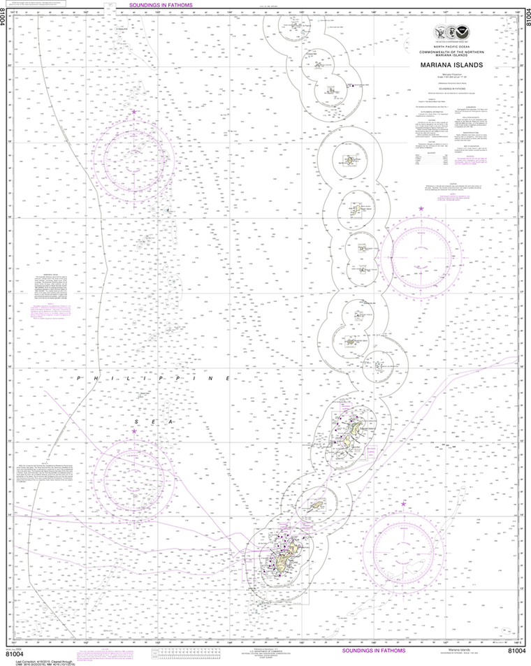 NOAA Chart 81004: Commonwealth of the Northern Mariana Islands