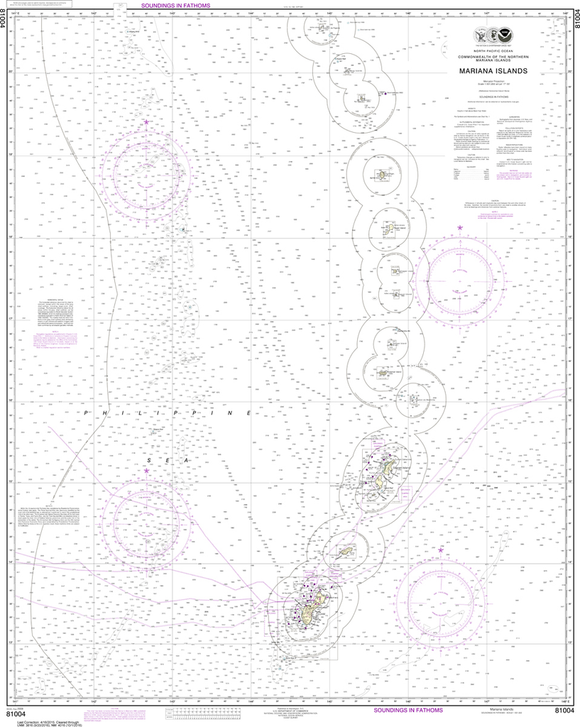 NOAA Charts for the Hawai'ian & Pacific Islands (PI1): Mariana Islands