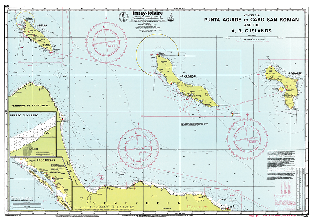 Imray Chart D23: Punta Aguide to Cabo San Roman and the A, B, C Islands