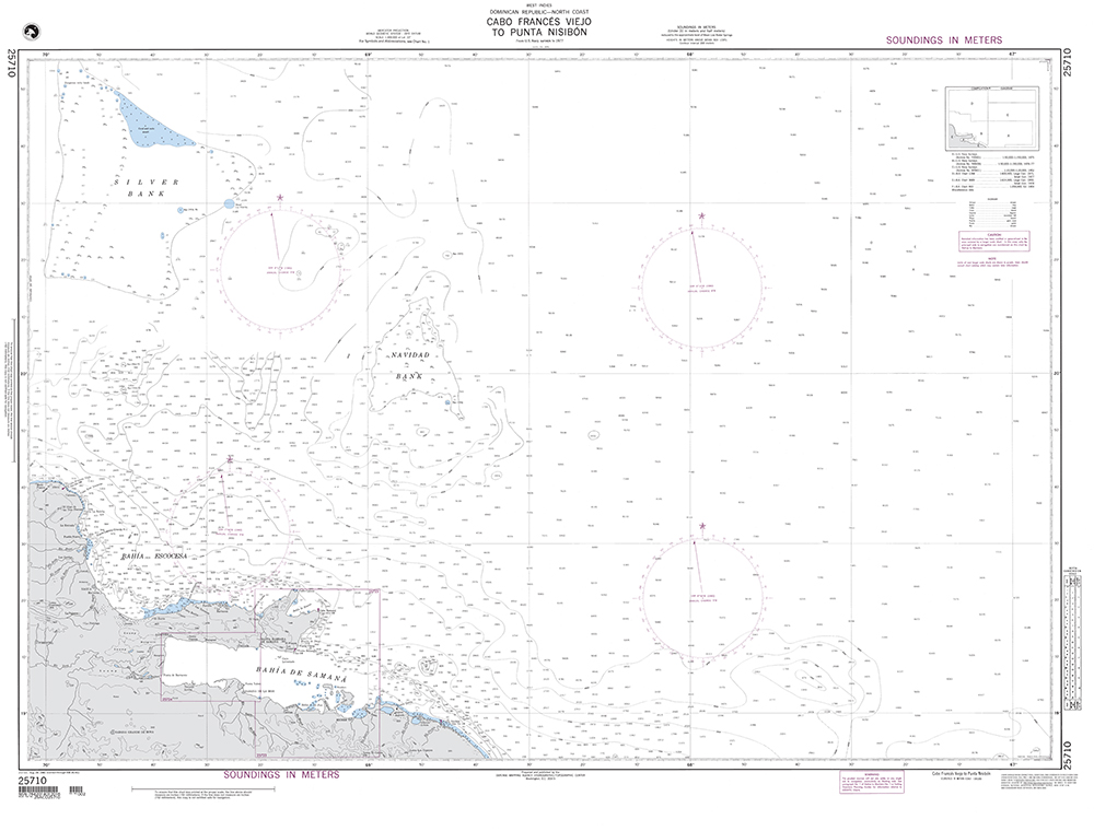 NGA Chart 25710: Cabo Frances Viejo to Punta Nisibon (OMEGA)