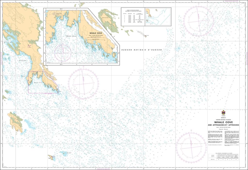 CHS Chart 5642: Whale Cove and Approaches / et Approches