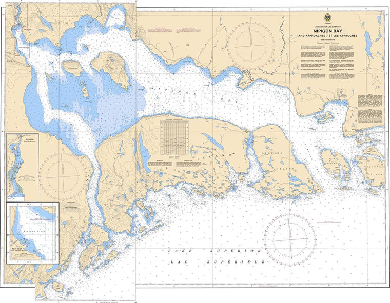 CHS Chart 2312: Nipigon Bay and Approaches/et les approches