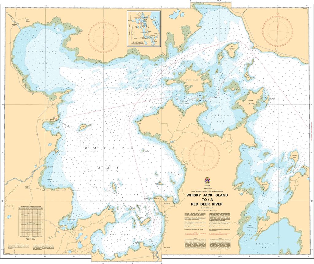 CHS Chart 6274: Whiskey Jack Island to/à Red Deer River