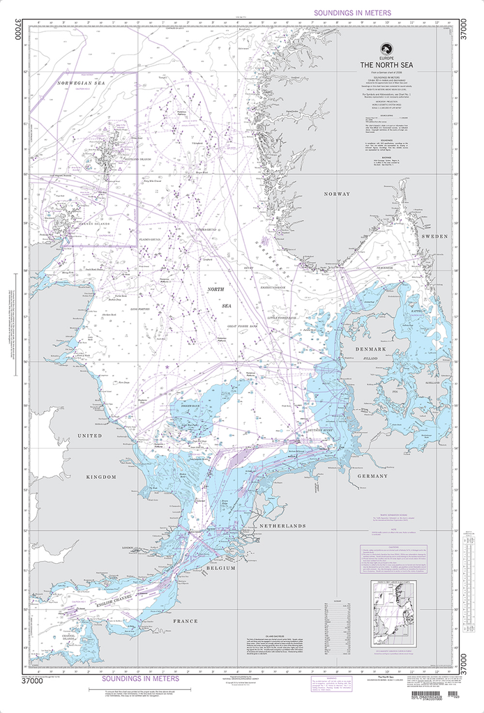 NGA Chart 37000: INT. 140, The North Sea