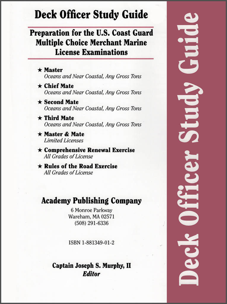 Deck Officer Study Guide Volume 2: Navigation General