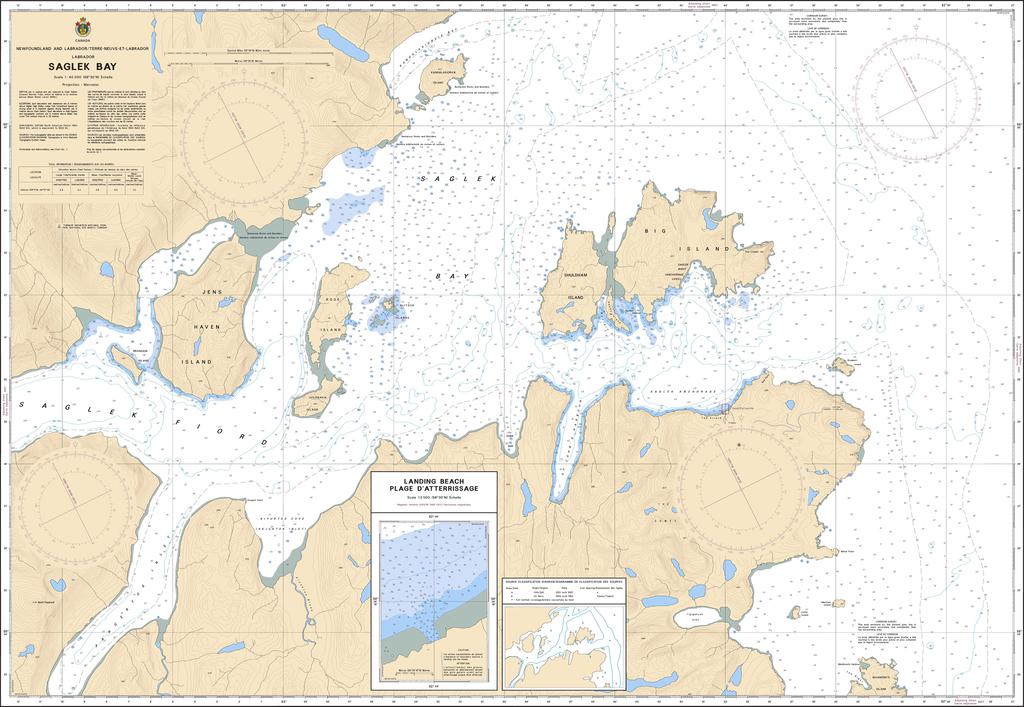 CHS Chart 5059: Saglek Bay