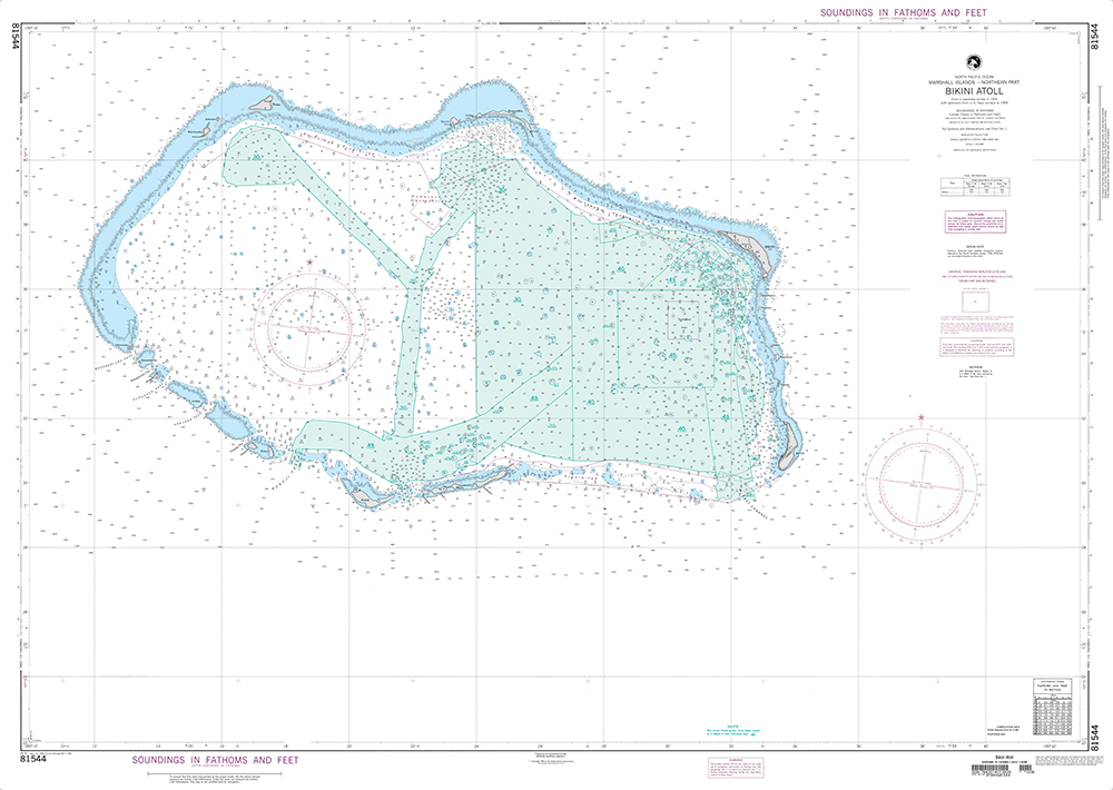 NGA Chart 81544: Bikini Atoll (Marshall Islands)