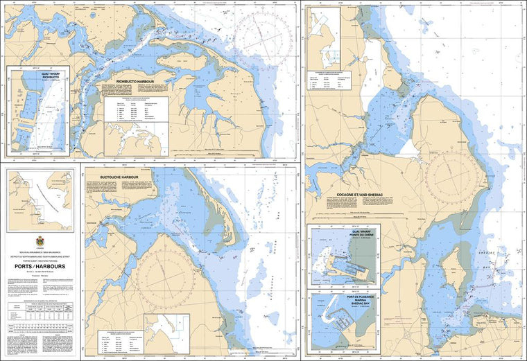 CHS Chart 4909: Détroit de Northumberland / Northumberland Strait: Partie Ouest / Western Portion: Ports / Harbours