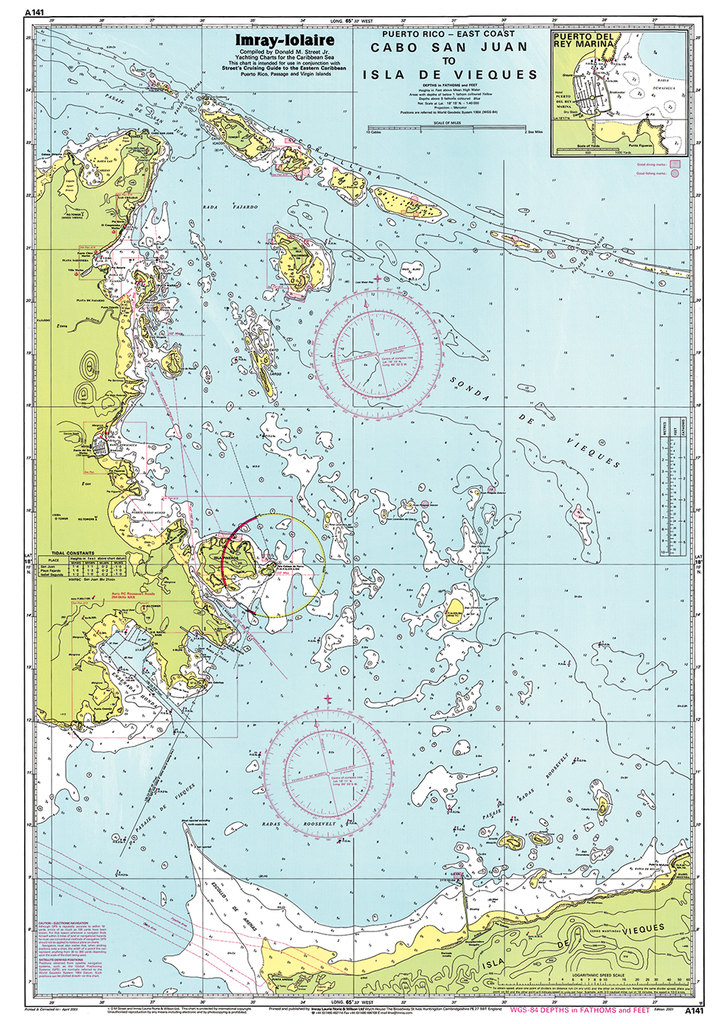 Imray Chart A141: Cabo San Juan to Ensenada Honda and Isla de Vieques