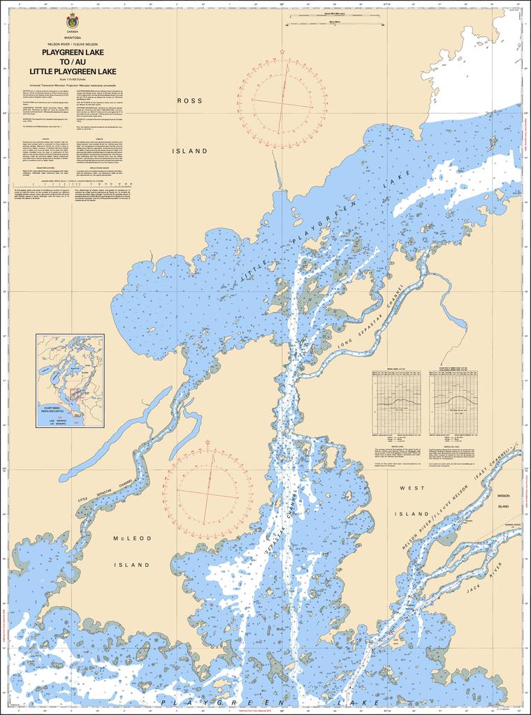 CHS Chart 6263: Playgreen Lake to/au Little Playgreen Lake